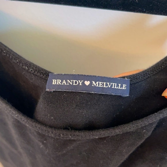 Black Mini Dress with Red/White Stripe - Picture 3 of 6